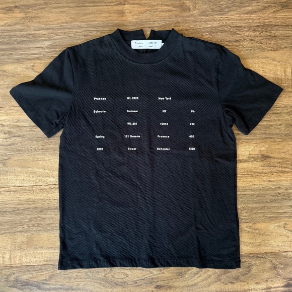 Proenza Schouler Tops - NWOT - Proenza Schouler Black Address T-Shirt XS